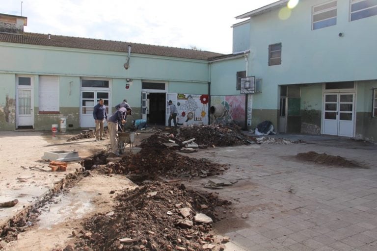 Obras en distintas escuelas de Tres Arroyos