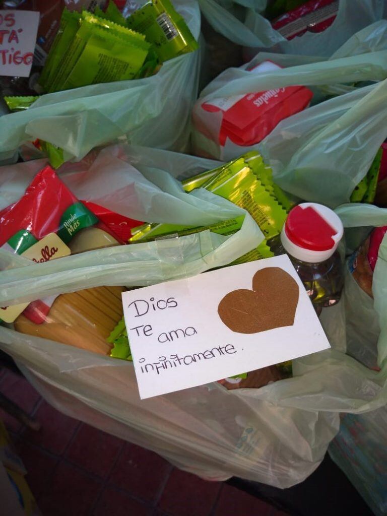 Mercadería donada a distintos sectores de la ciudad.