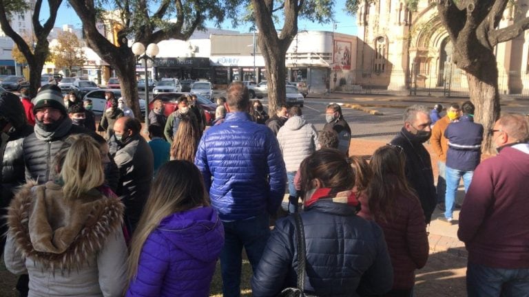 Bocinazo de gastronómicos en Rafaela