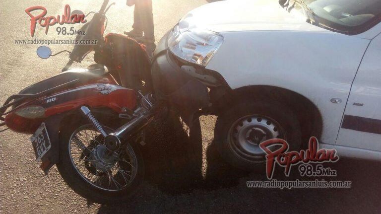 Accidente moto