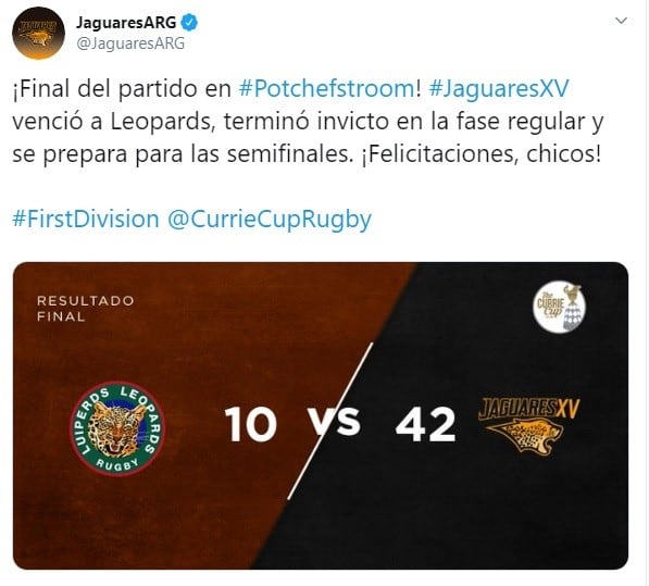 (Twitter: @JaguaresARG)