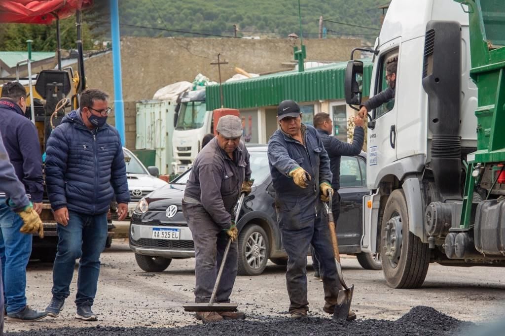 Finalizó la obra de repavimentación en la calle Damiana Fique.