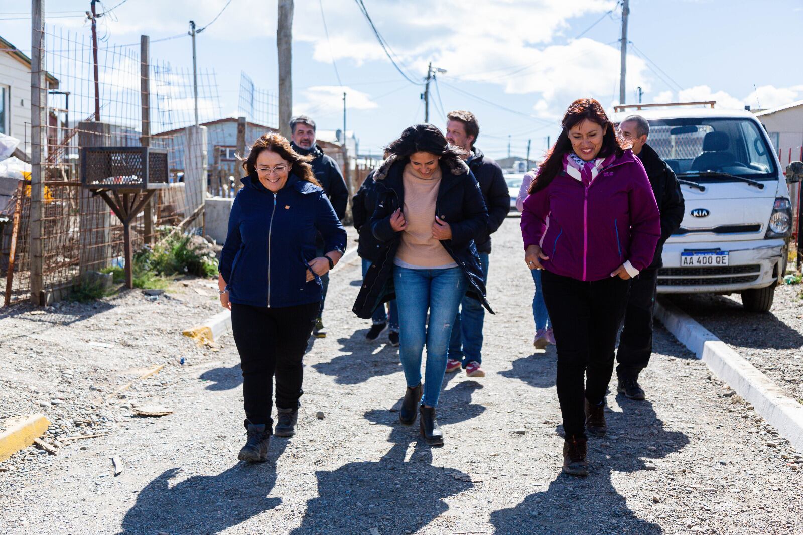 Miño recorrió obras que se llevan adelante en Río Grande y Ushuaia.