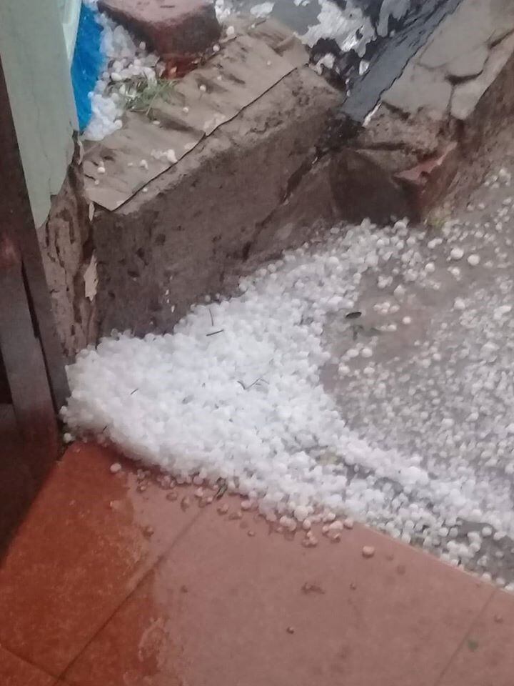 granizo en Santa Rita de Catuna