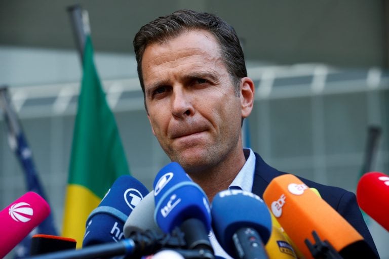 Oliver Bierhoff, manager del seleccionado alemán, lamentó la eliminación de Rusia 2018. REUTERS/Ralph Orlowski