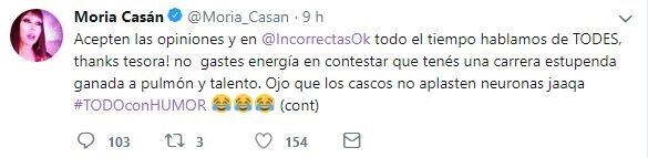 Moria Casán acusó a Lali de plagio (Twitter)