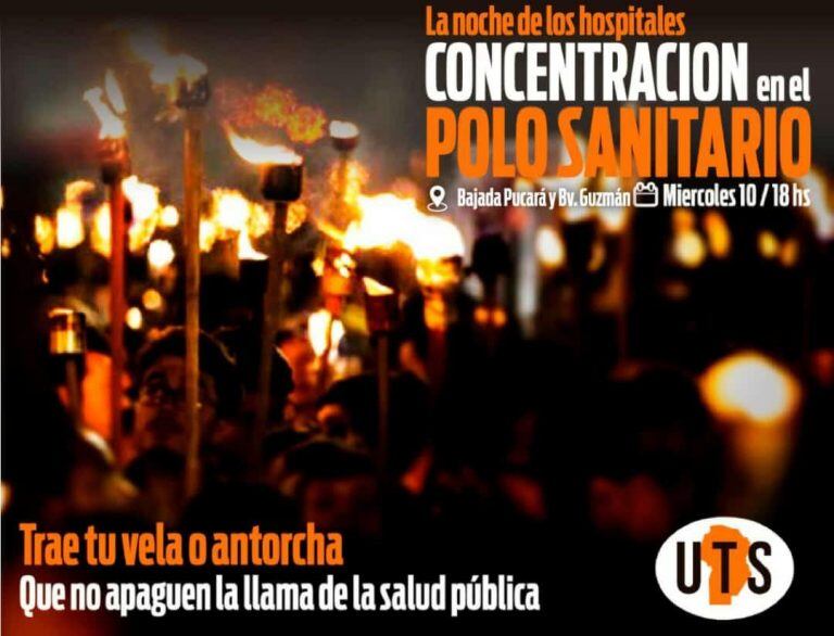 Marcha de antorchas. UTS.