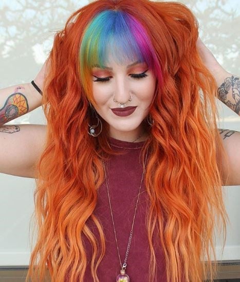 #rainbowbangs