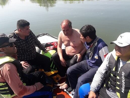 Tres pescadores pasaron 20 horas en el agua esperando ser rescatados. (Policía de Salta)