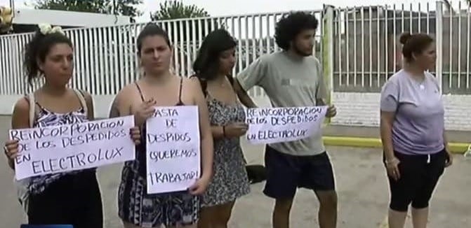 Denunciaron una veintena de despidos en Electrolux. (Captura de pantalla)