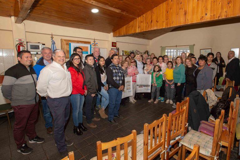 Reunión en el Centro de Jubilados Kaupen