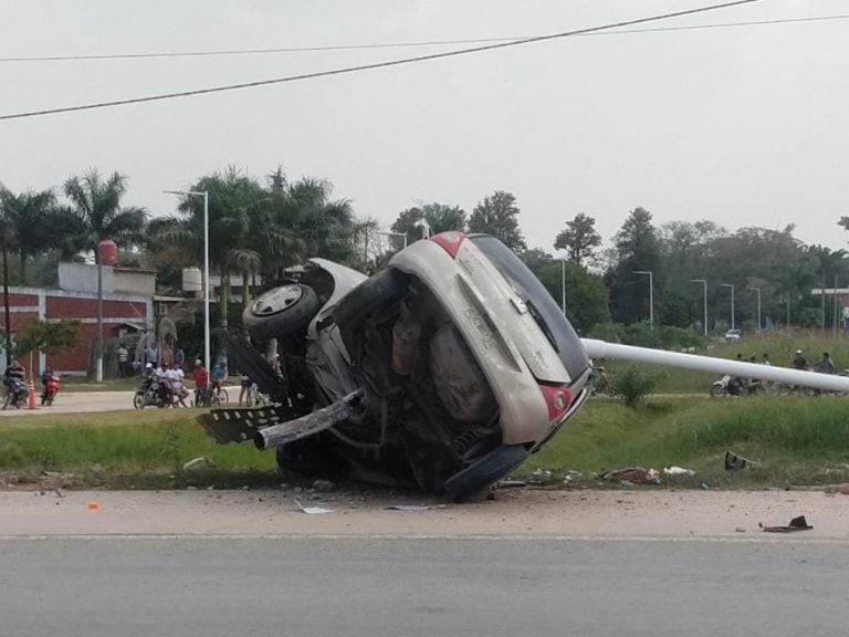 En el auto viajaban una mujer y dos menores que fueron trasladados a hospitales de la ciudad de Formosa