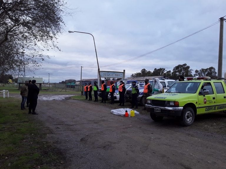 Bomberos de De La Garma recibieron elementos para la prevención del Covid -19