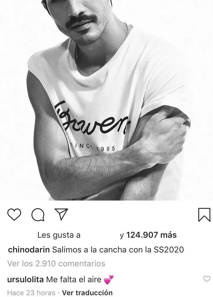 El comentario de Úrsula Corberó (Instagram)