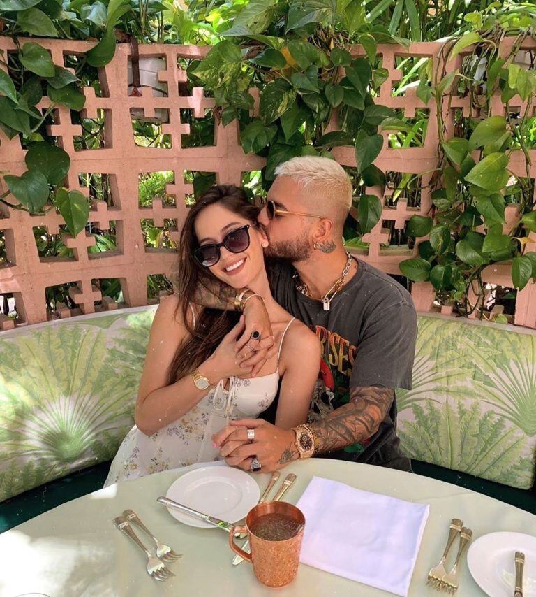 Maluma y Barulich se mostraron juntos por última vez en Los Ángeles. (Foto: Instagram/ natalia)