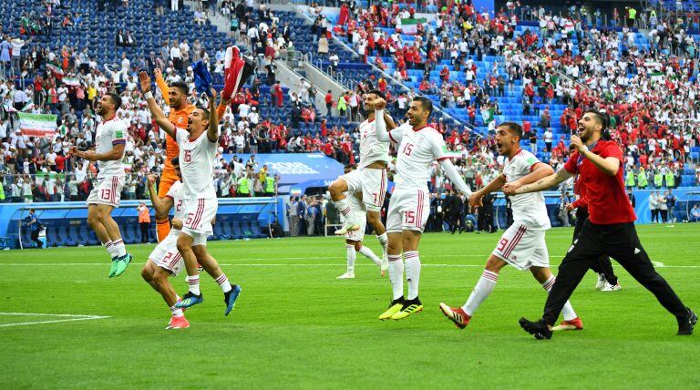 Irán celebra la victoria (Dylan Martínez/REUTERS)