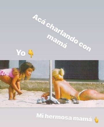 Las fotos retro de Charlotte Caniggia (Instagram)