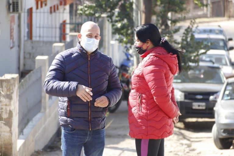 Intendente Daniel Gómez Gesteira recorrió esta mañana el Barrio La Quinta Primera Sección.