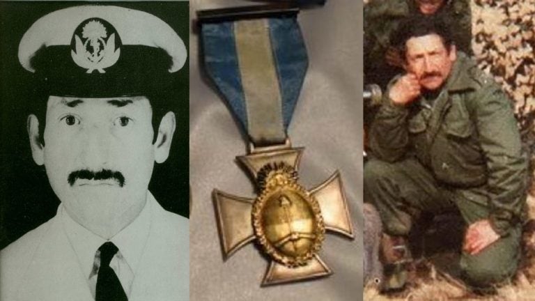 Julio Saturnino Castillo - muerto por la Patria durante el combate de Tumbledown. Su acto heroico mereció la máxima condecoración del Congreso "La Nación Argentina al Heroico Valor en Combate"