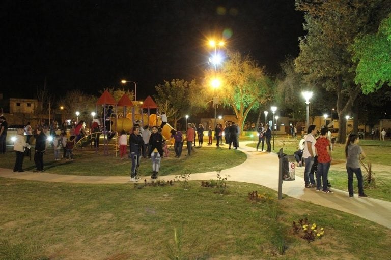 Plaza José Ignacio Urquía, remodelación en 2016 Arroyito