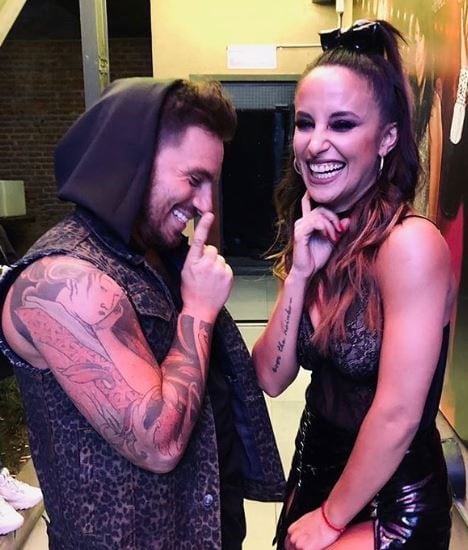 Fede Bal y Lourdes Sánchez se dieron un tremendo beso en la pista del Bailando. (Instagram/@balfederico)