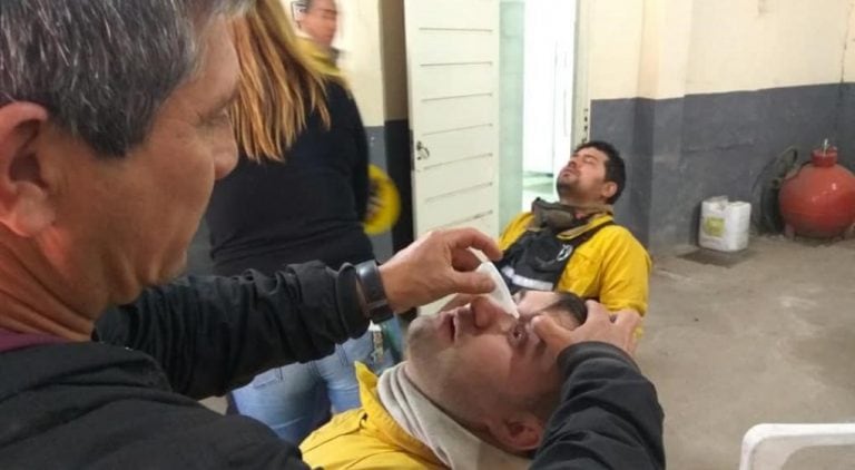 Bomberos voluntarios de La Cumbre recuperándose para continuar