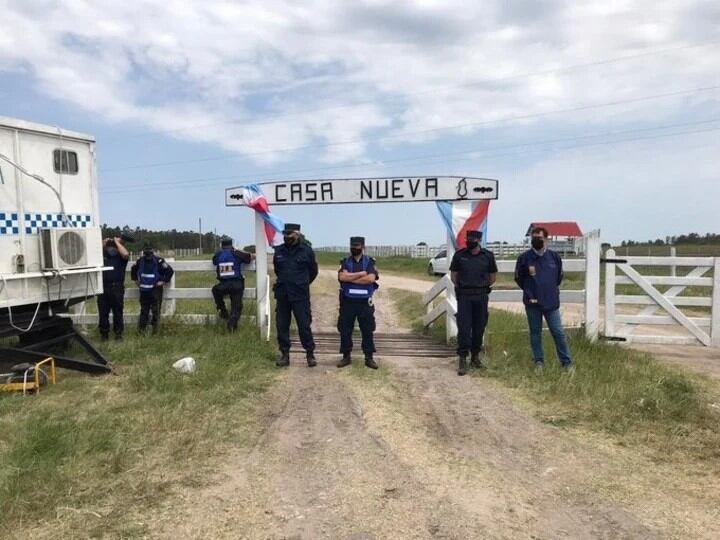 Productores agropecuarios se manifiestan en contra de la toma de tierras (Foto: Twitter)