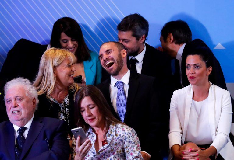 Marcela Losardo y Martín Guzmán. (crédito: REUTERS/Agustin Marcarian).