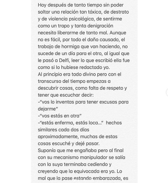 La expareja de Lautaro Acosta lo denunció por maltrato. (Instagram)