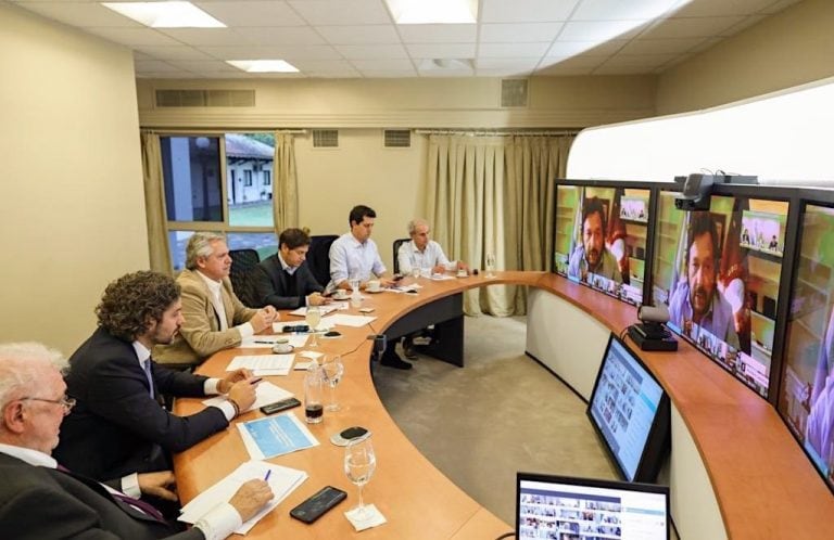 Alberto Fernández se reunió con los gobernadores (Foto: Twitter)