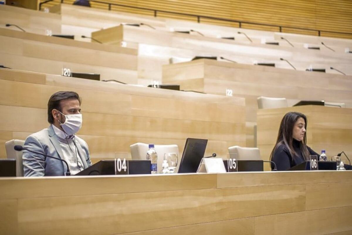 Diputados cordobeses participan de la sesión virtual del Congreso, desde la Legislatura de Córdoba