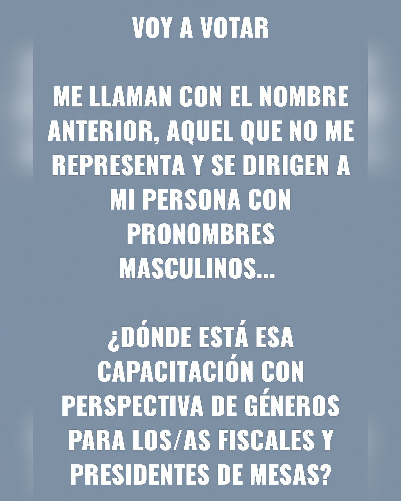 El mensaje de Mau luego de votar en Río Gallegos.