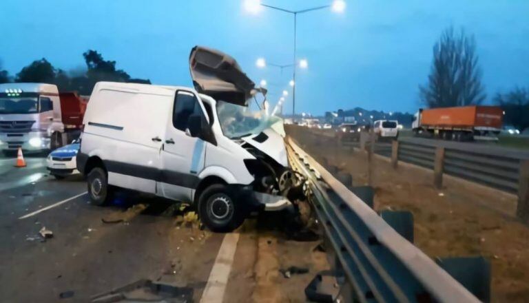 Un conductor se metió a contramano en Panamericana, chocó y murió (Foto: web)