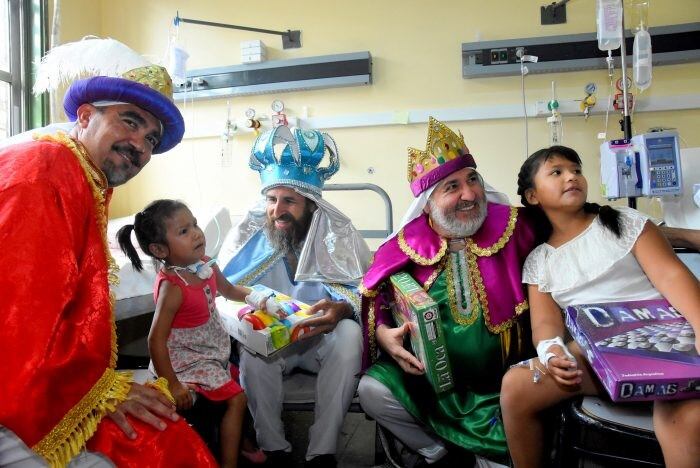 Los Reyes Magos en el Hospital Notti