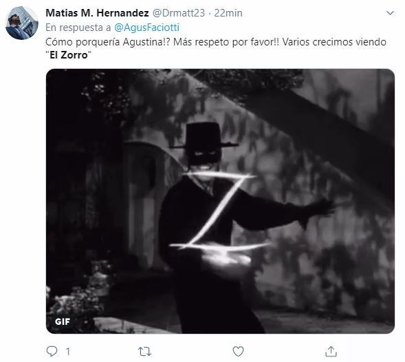 Fanaticos de "El Zorro" en las redes