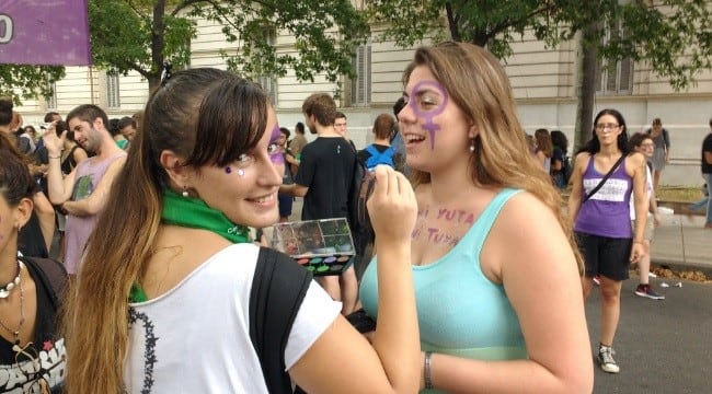 Marcha de mujeres del 8 M 2017 en Rosario