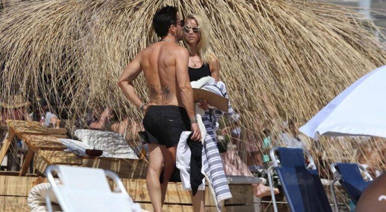 Nicole Neumann y Matías Tasín se mostraron juntos en la playa