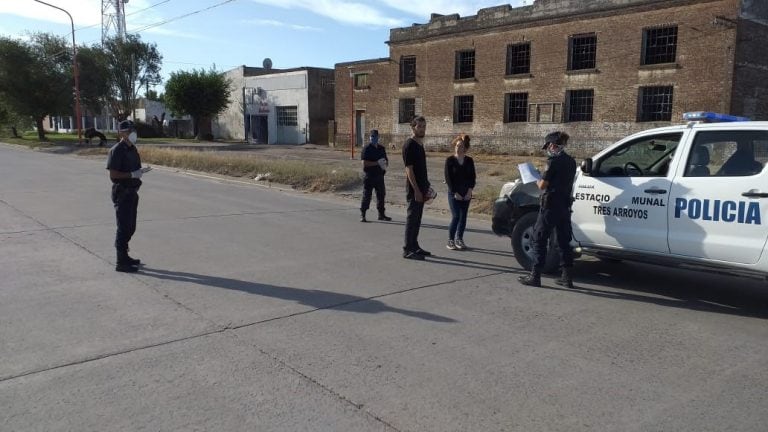 Controles del día lunes en Tres Arroyos