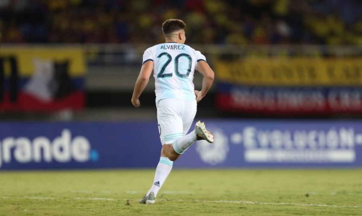 Julián Álvarez convirtió un gol en la victoria del seleccionado argentino