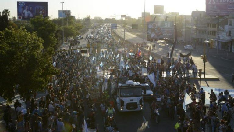 Manifestación contra la reforma de la 7722