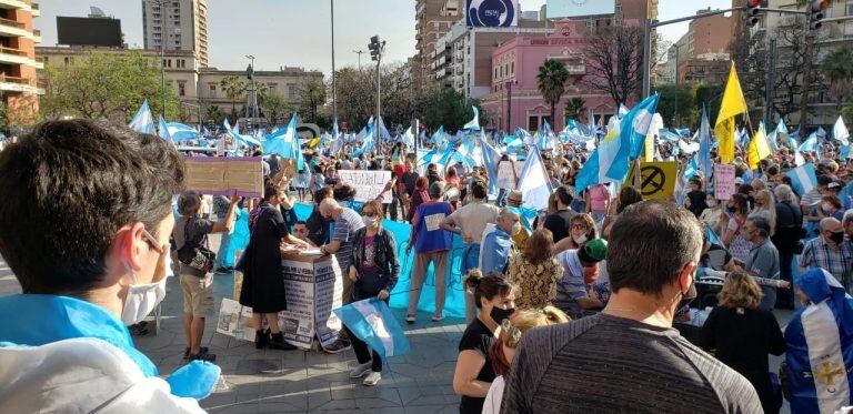 Nuevo banderazo contra el Gobierno nacional en Córdoba.  (Foto: Javier Ferreyra)