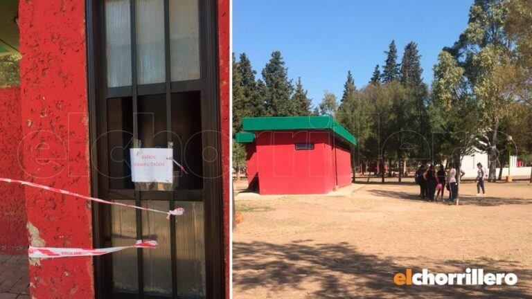 Baños rotos en el Parque de las Naciones en San Luis.