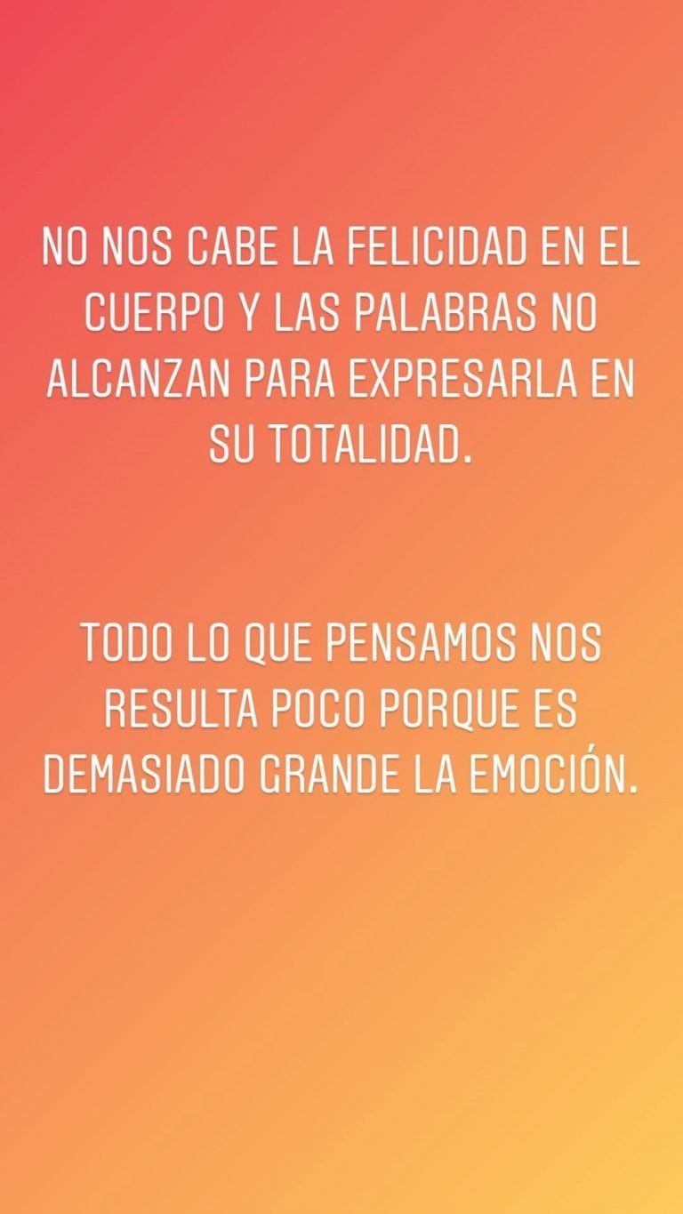 Abel Pintos anunció que espera un bebé junto a su novia (Instagram)