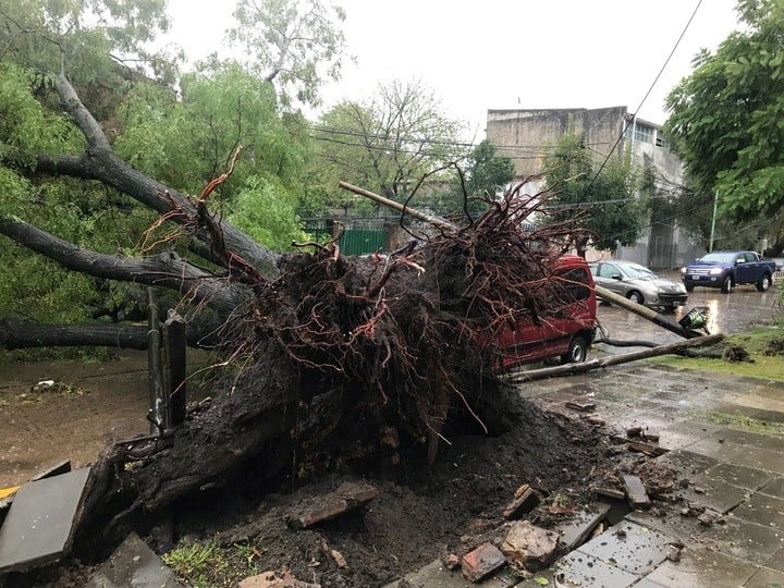 Temporal en Buenos Aires.