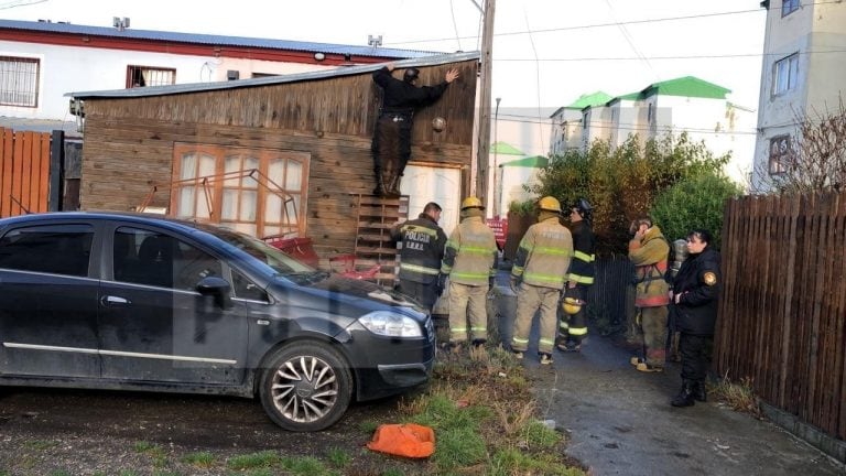 Principio de incendio en Chacra II (Foto: Resumen Policial)