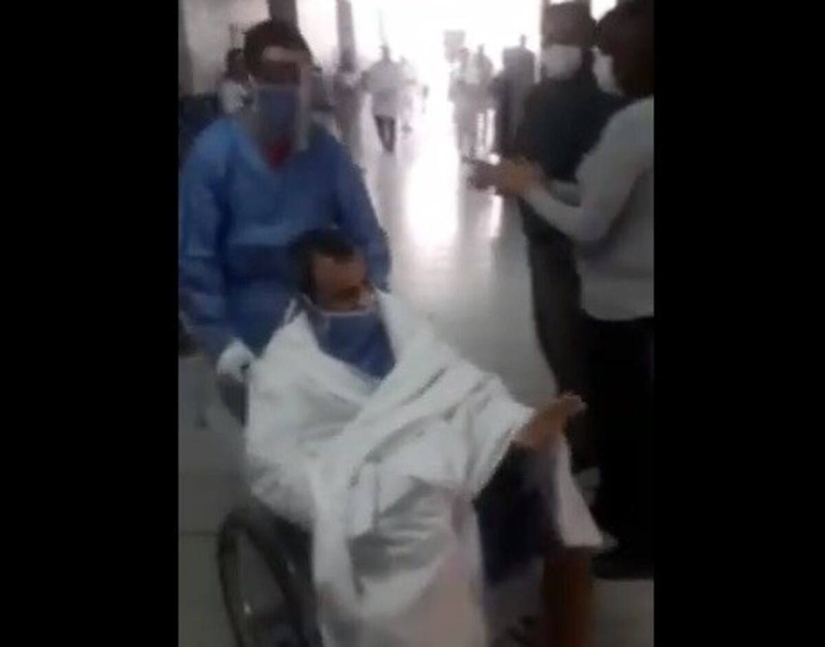 Coronavirus: así aplaudieron la lucha de un paciente que dejó terapia