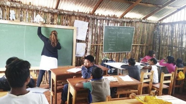 El sueño de la comunidad mbya guaraní Ita Poty Miry, apadrinado por Soledad Fandiño y Nicolás Villalba en el Bailando 2018. (Foto: El Territorio)