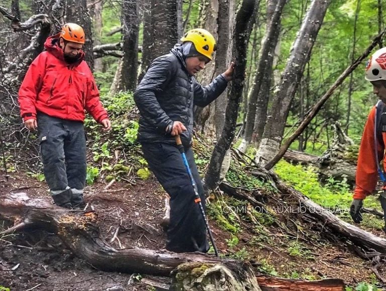 Rescate en Laguna Turquesa, Ushuaia.