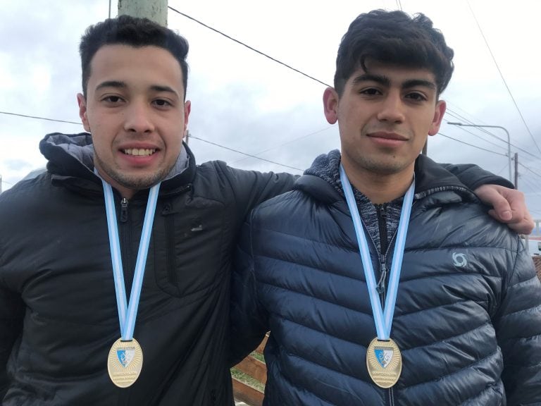 Los Campeones Hockey Patín Axel Simioni y Gastón Rodríguez