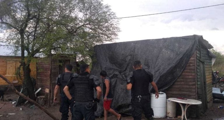 Temporal en Metán (Prensa Policía)